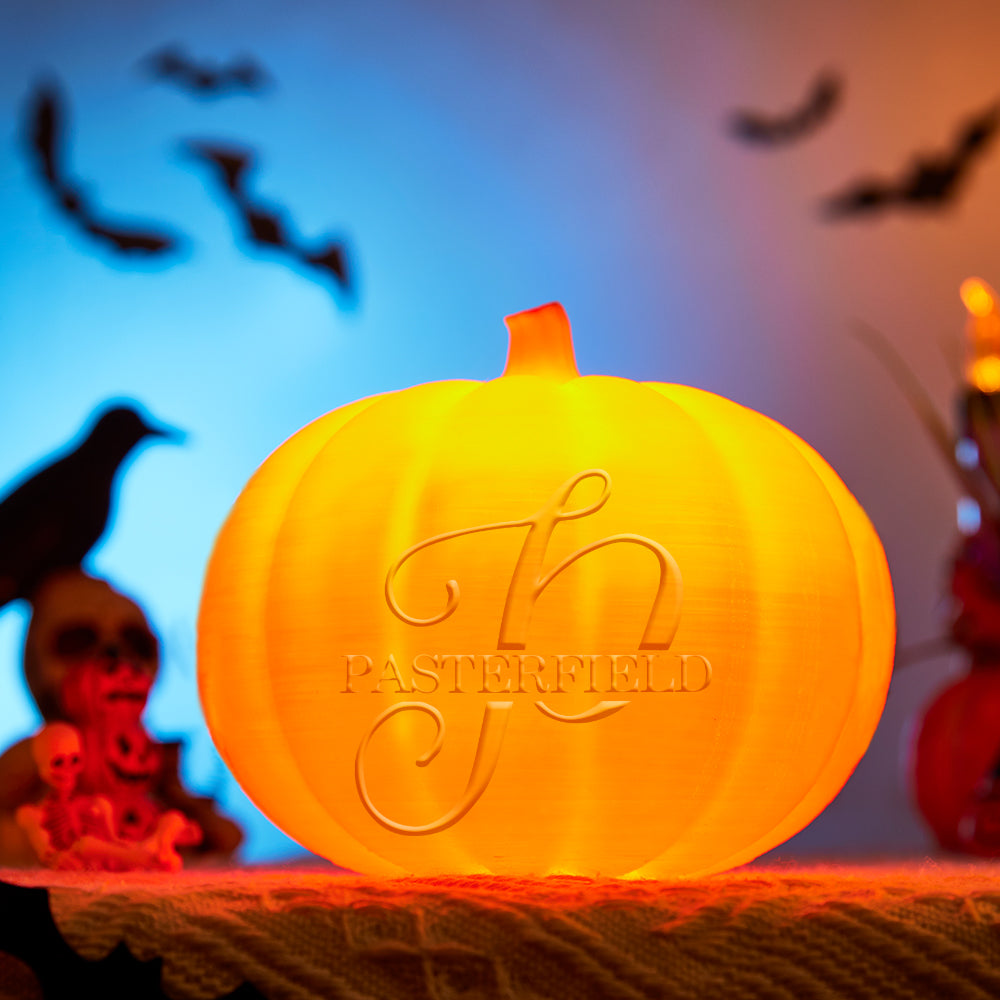 Personalized Halloween Pumpkin Light Custom Name Light Custom Light Up Jack-o-lantern Halloween Gift - P