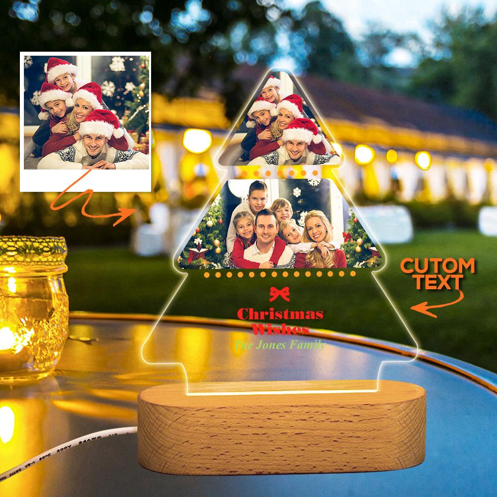 Custom Night Light Christmas Tree Lights Home Decor Christmas Gift