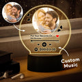 Custom Spotify Plaque Photos Frame Personalized Scannable Music Night Light Glass Art Gifts Home Decor