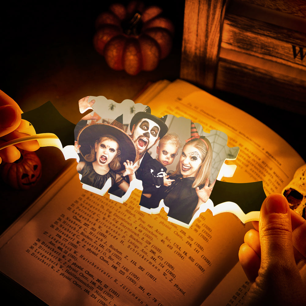 Custom Photo Night Light Personalized Halloween Acrylic Lamp Creative Gift