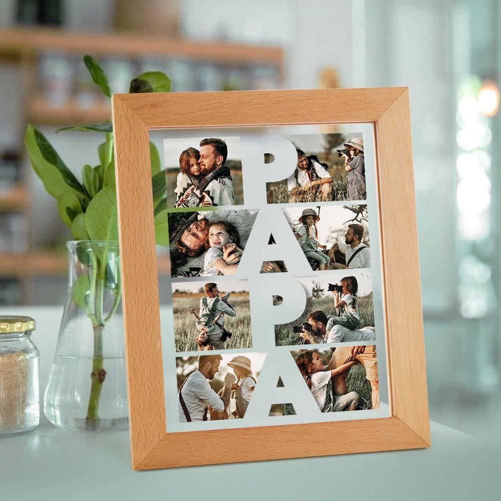 Custom Photo Acrylic Night Light Gift for Father
