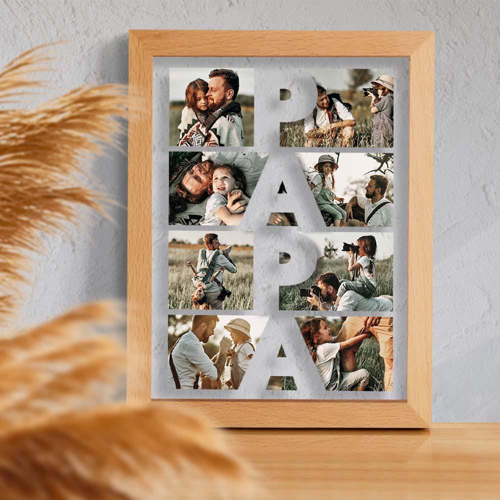 Custom Photo Acrylic Night Light Gift for Father
