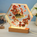 Custom Photo Night Light Hexagon Epoxy Home Gifts