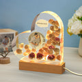 Custom Photo Engraved Night Light Heart Valentine's Day Epoxy Gifts