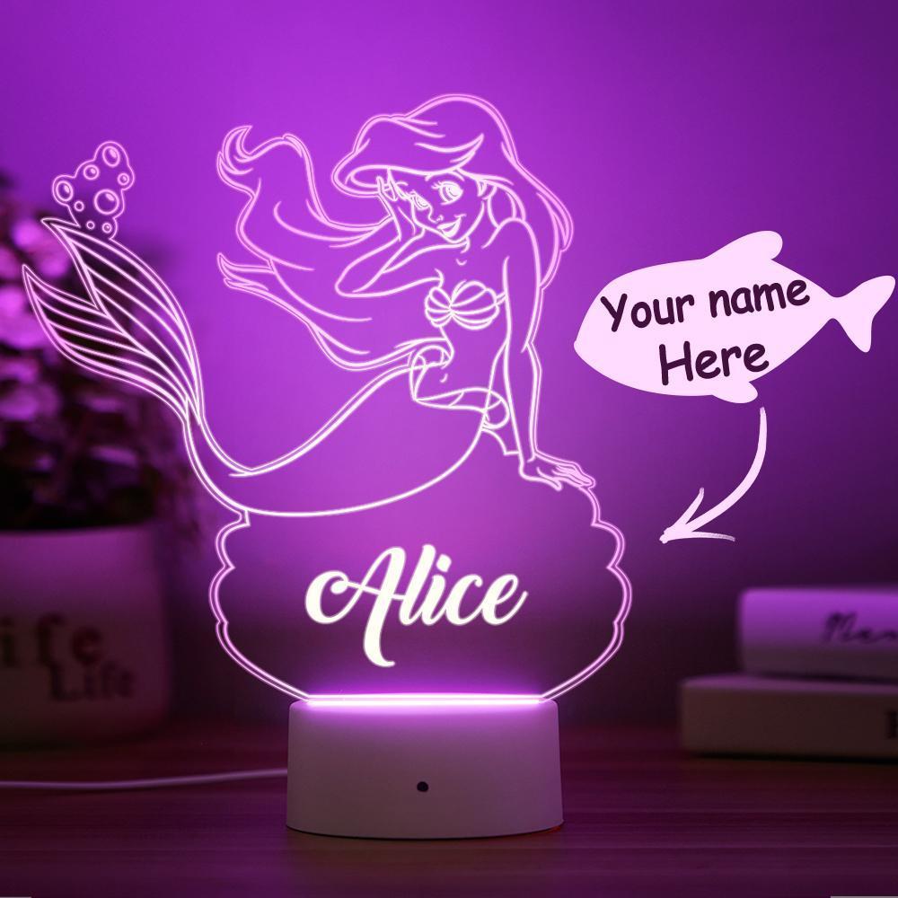 Personalized Fairy Night Light Child Lamp Girl Birthday Gift Children's 7 Colour Night Light Remote Control Lamp