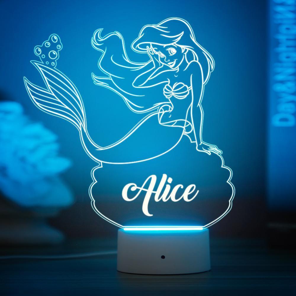 Personalized Fairy Night Light Child Lamp Girl Birthday Gift Children's 7 Colour Night Light Remote Control Lamp