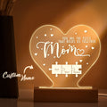 Personalized Mom You Are the Piece that Holds Us Together Acrylic Night Light Gift for Mom