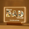 Custom Father's Day Night Light Personalized Photo Acrylic Lamp Gifts for Dad