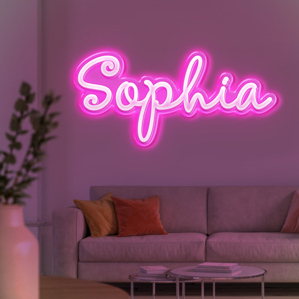 Personalized Name Neon Sign Custom Home Wall Decorations Light Sign Birthday Party Gift