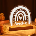 Cutsom Rainbow Shape Light Custom Name Night Light Baby Gift