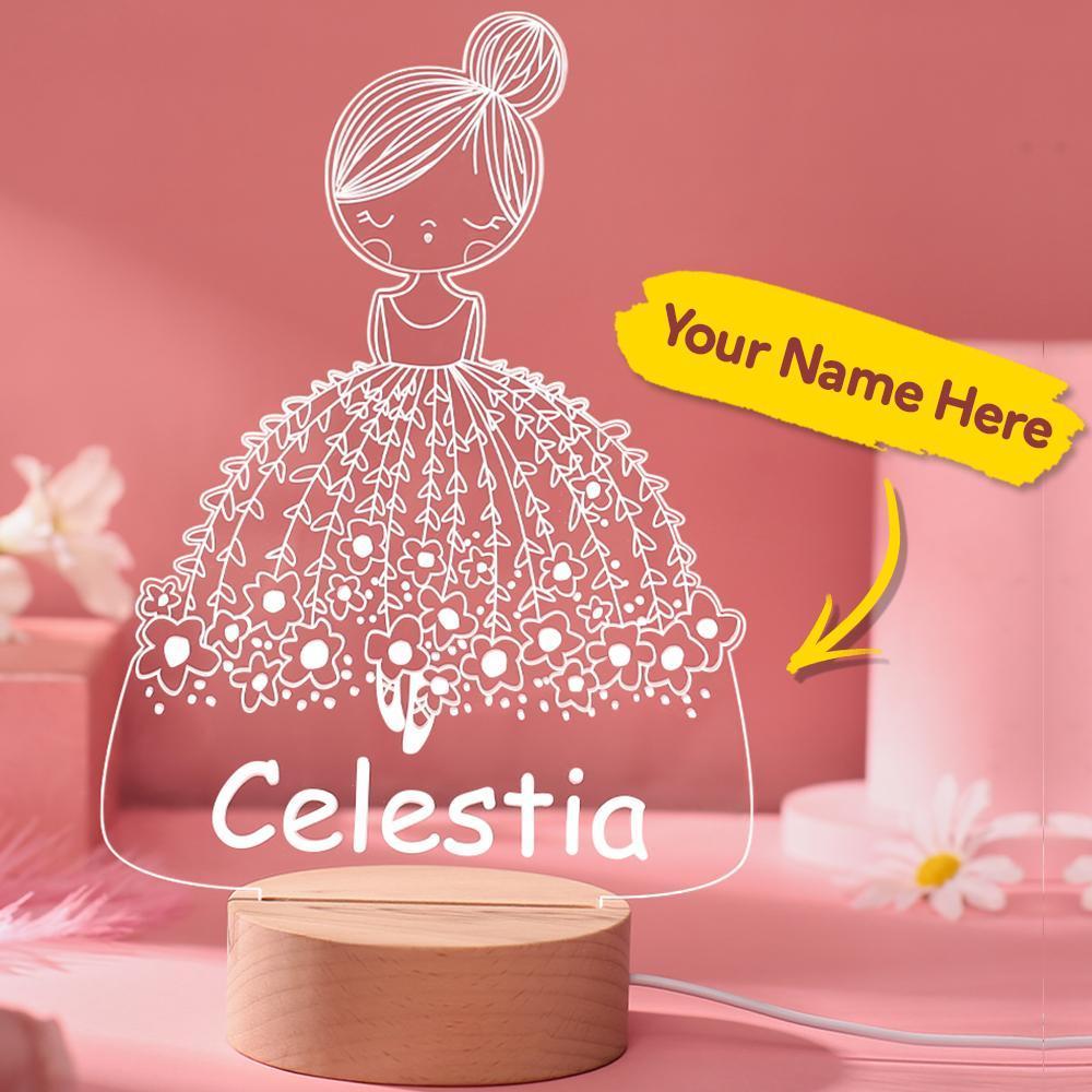 Custom Lamp Led Lights Christmas Gifts for Kids Birthday Gift for Girl