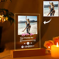 Custom Spotify Code Acrylic Keychain/Plaque/Night Light Engraved Gift For Lover