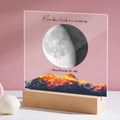 Custom Birth Moon Night Light Personalized Moon Phases LED Light for Birthday Anniversary Gifts
