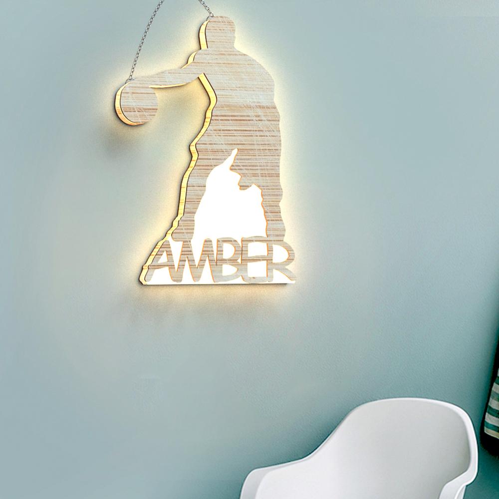 Custom Engraved Night Light Lettering Name Letter Custom Gift For Friends