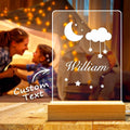 Custom Night Light Table Lamp For Kids Stars And Moon