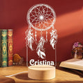 Custom Dreamcatcher Desk Bedside Lamp Custom Night Light Personalized Moon Lamp