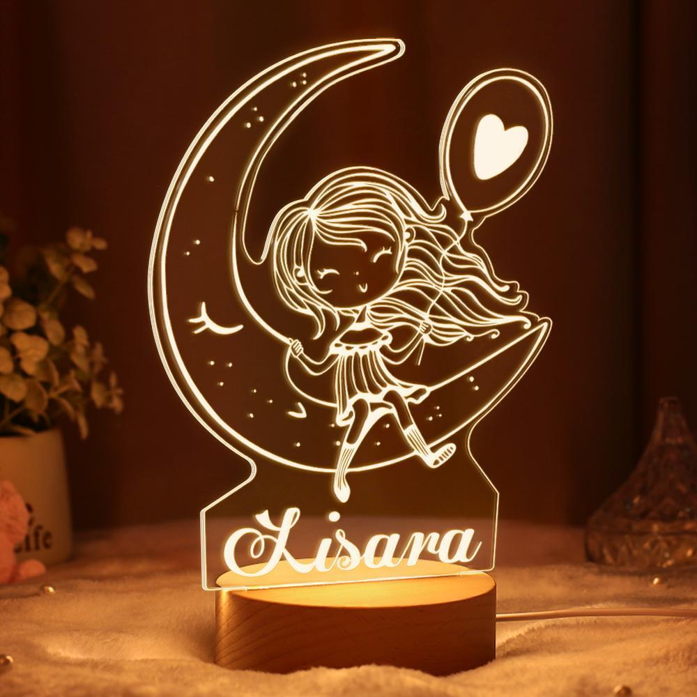 Custom Lamp Led Lights Christmas Gifts for Kids Birthday Gift for Girl