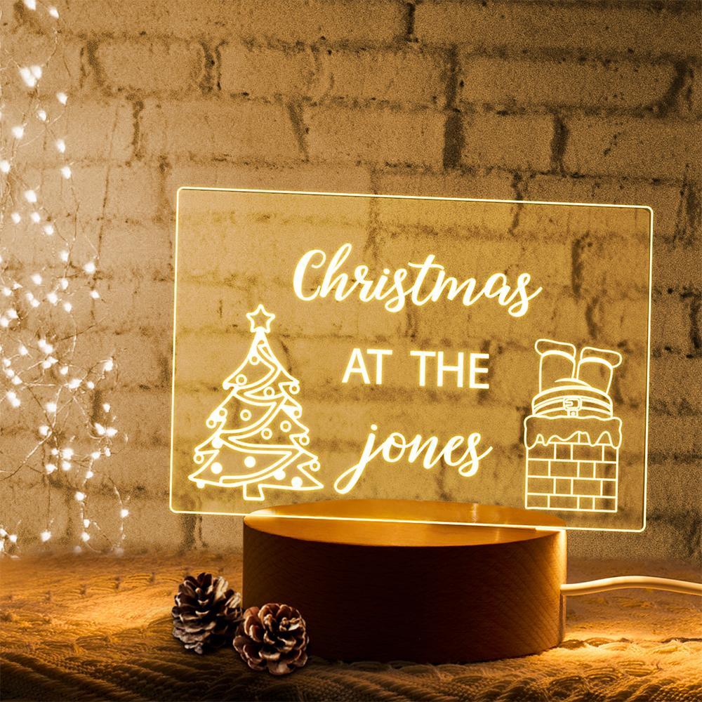 Custom Christmas LED Light Kids Bedroom Deocr Christmas's Gift