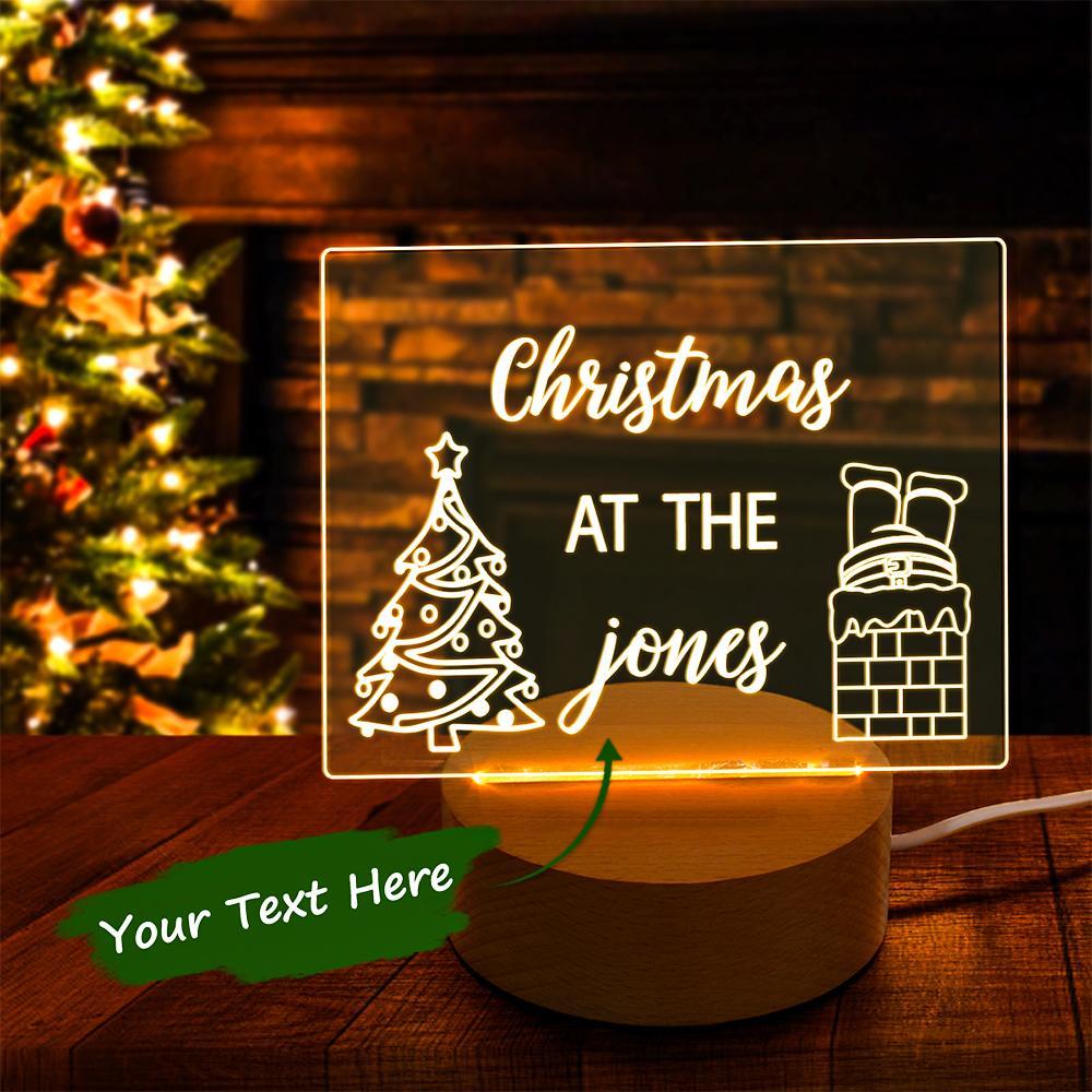 Custom Christmas LED Light Kids Bedroom Deocr Christmas's Gift