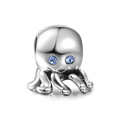 Cute Octopus Charm Silver