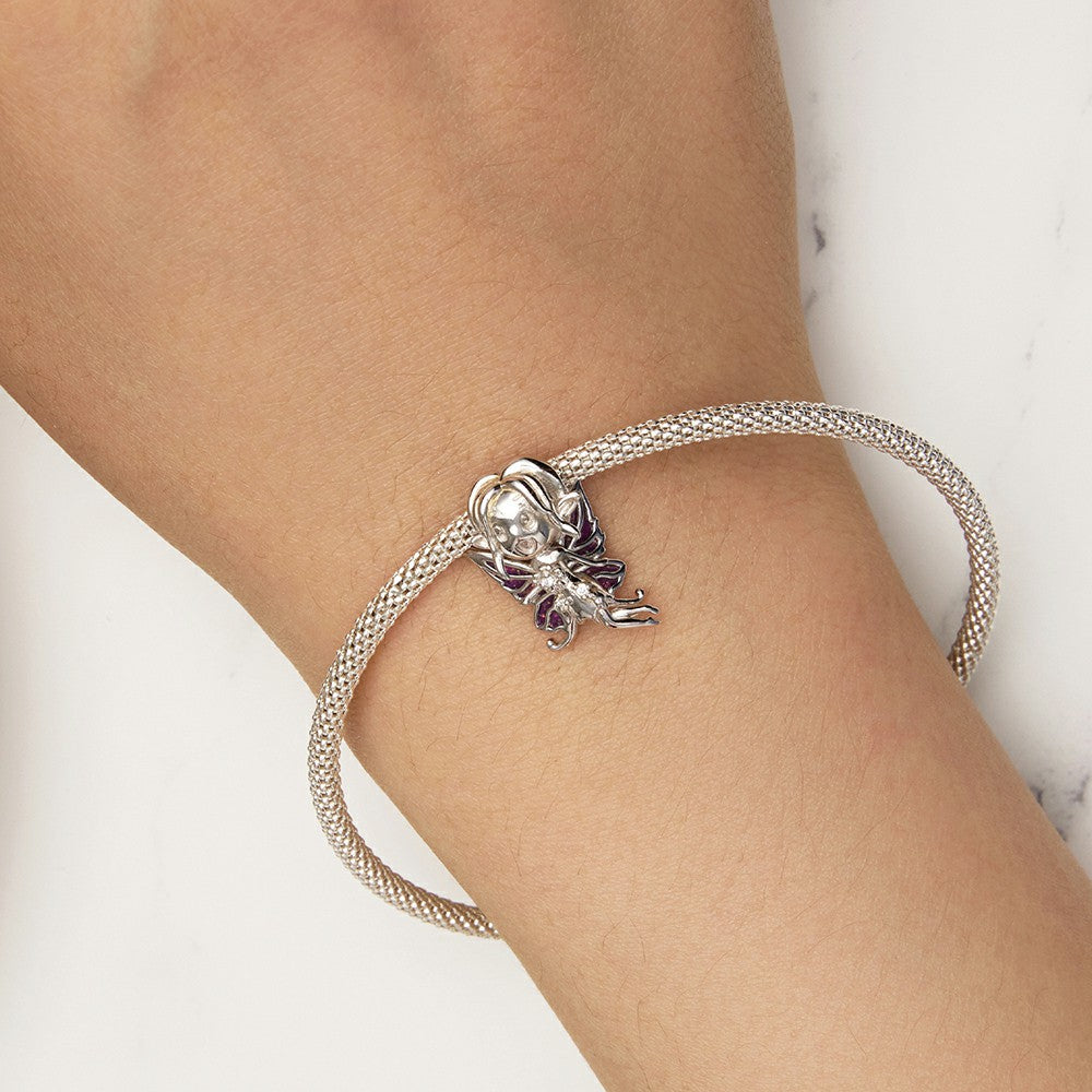 Butterfly Elf Charm Silver