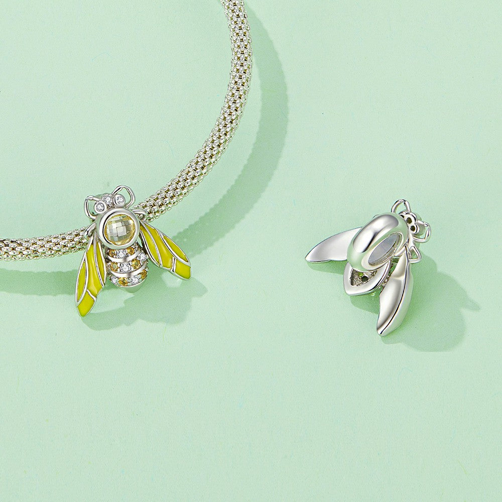 Bee Charm Silver