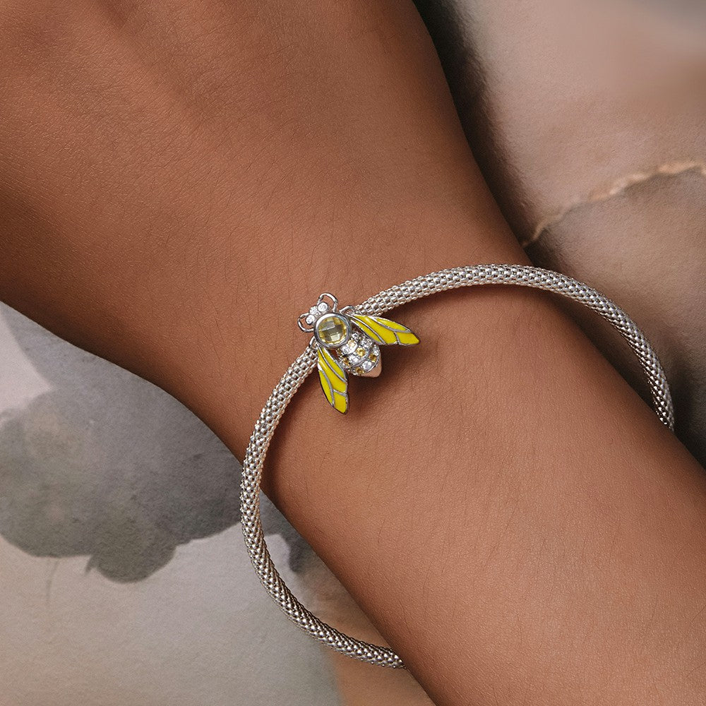 Bee Charm Silver