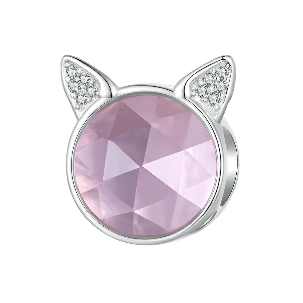 Cute Pet Cat Charm Silver