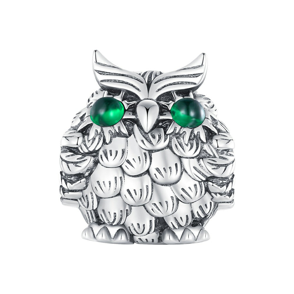 Exquisite Owl Charm Silver