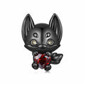 Little Fox Black Charm Silver