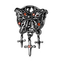 Butterfly Dream Catcher Red Zircon Charm Silver