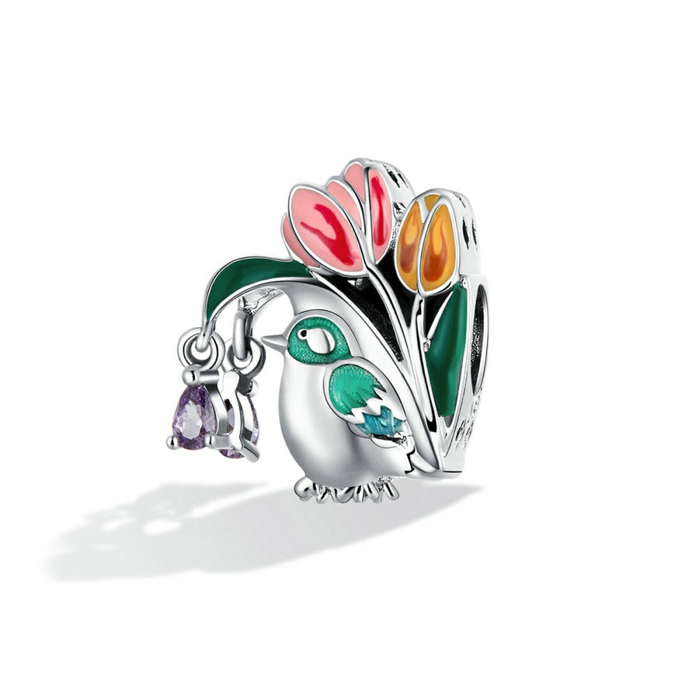 Flowers and Birds-Rain Charm Silver