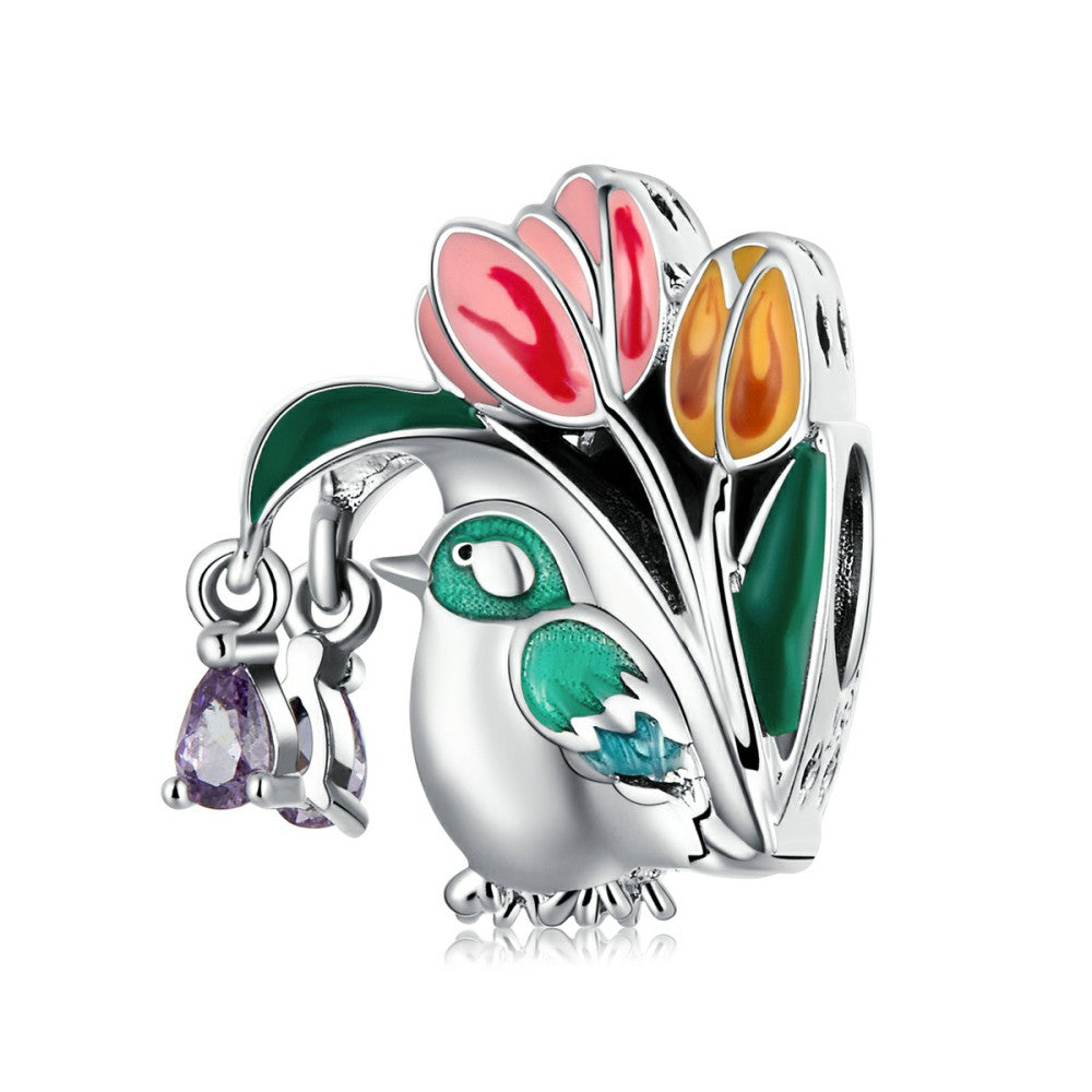 Flowers and Birds-Rain Charm Silver
