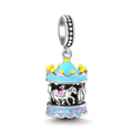 Soufeel Crystal Whirligig Dangle Charm Silver