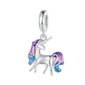 Unicorn Dangle Charm Silver