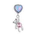 Bear Dangle Charm Silver