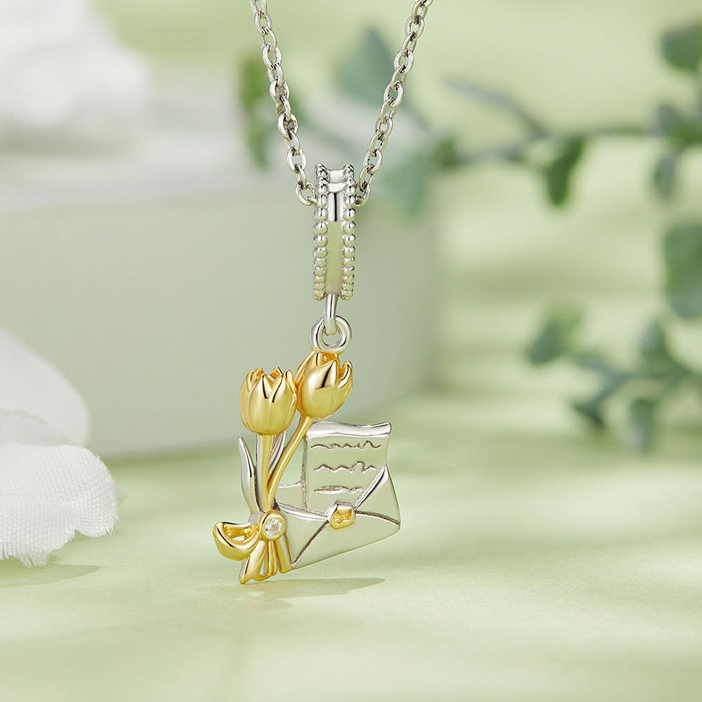 Invitation Card Dangle Charm Silver