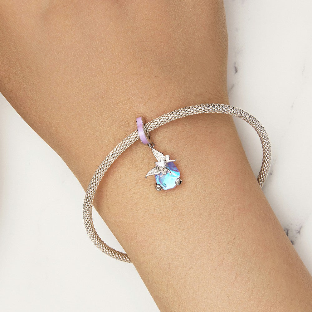 Butterfly Dangle Charm Silver