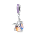 Butterfly Dangle Charm Silver