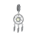 Sun Dream Catcher Dangle Charm Silver