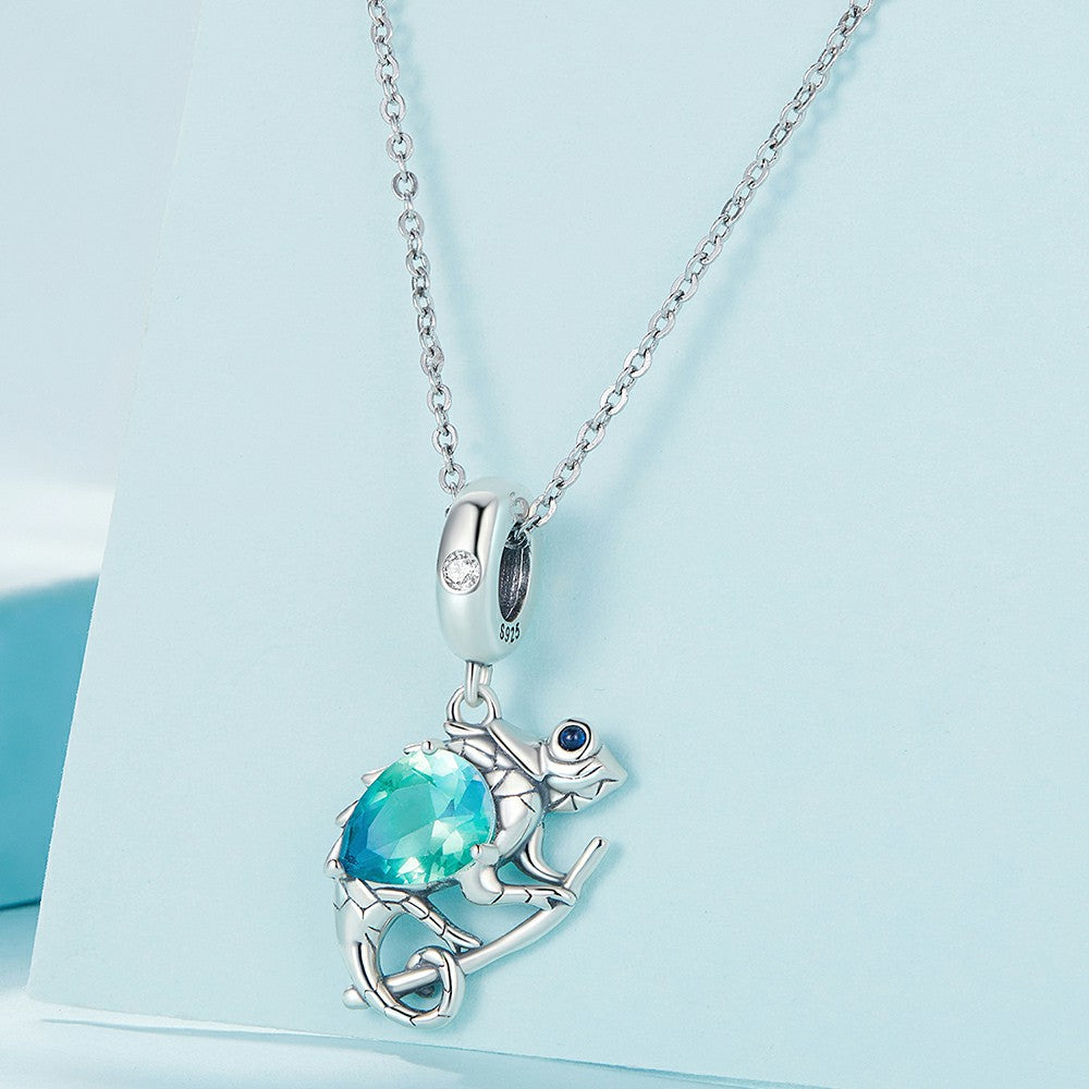 Chameleon Dangle Charm Silver