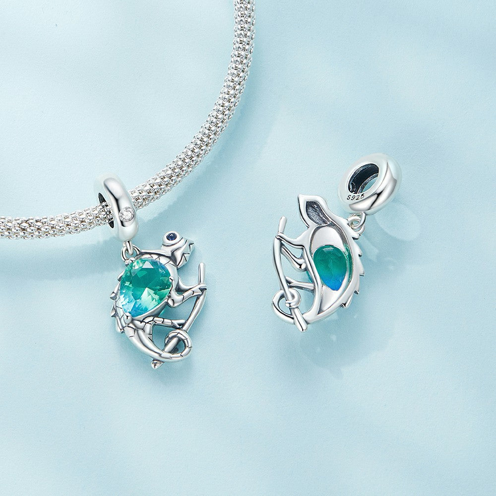 Chameleon Dangle Charm Silver