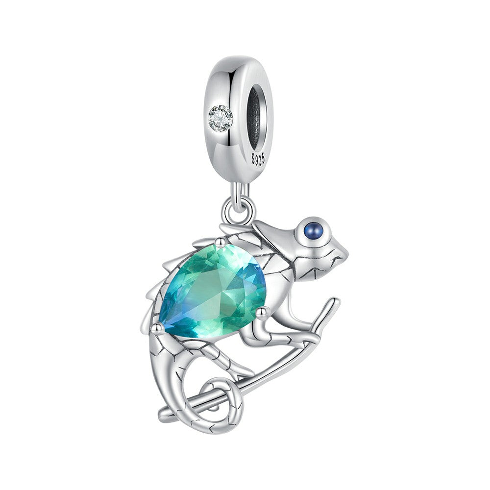 Chameleon Dangle Charm Silver
