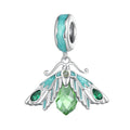 Moth Dangle Charm Silver