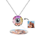 925 Sterling Silver Projection Photo Love Necklace Personalized Projective Pendant Gift for Her