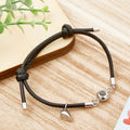 Custom Photo Projection Bracelet Leather Heart Magnetic Bracelet Gift for Couple