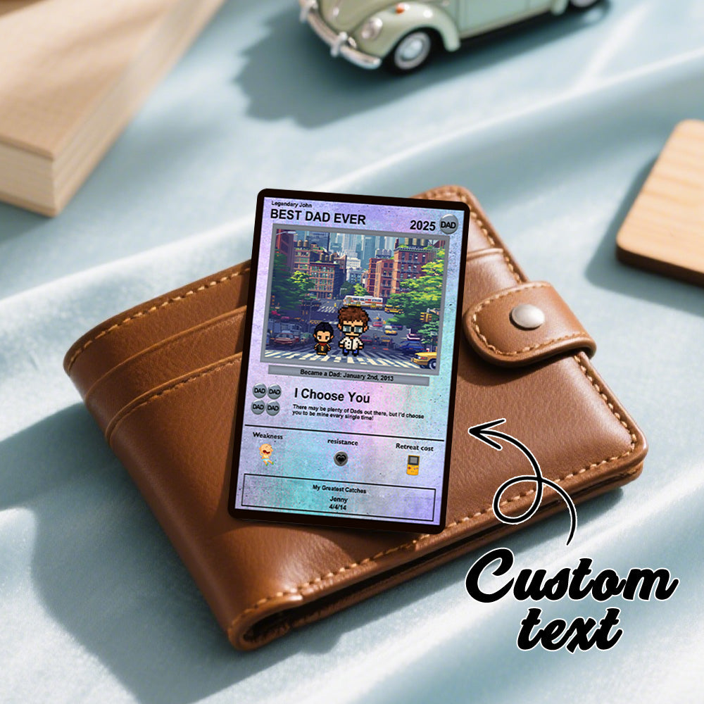 Custom Poke Card, Gift For dad, Father's Day Gift, Custom Poke Present