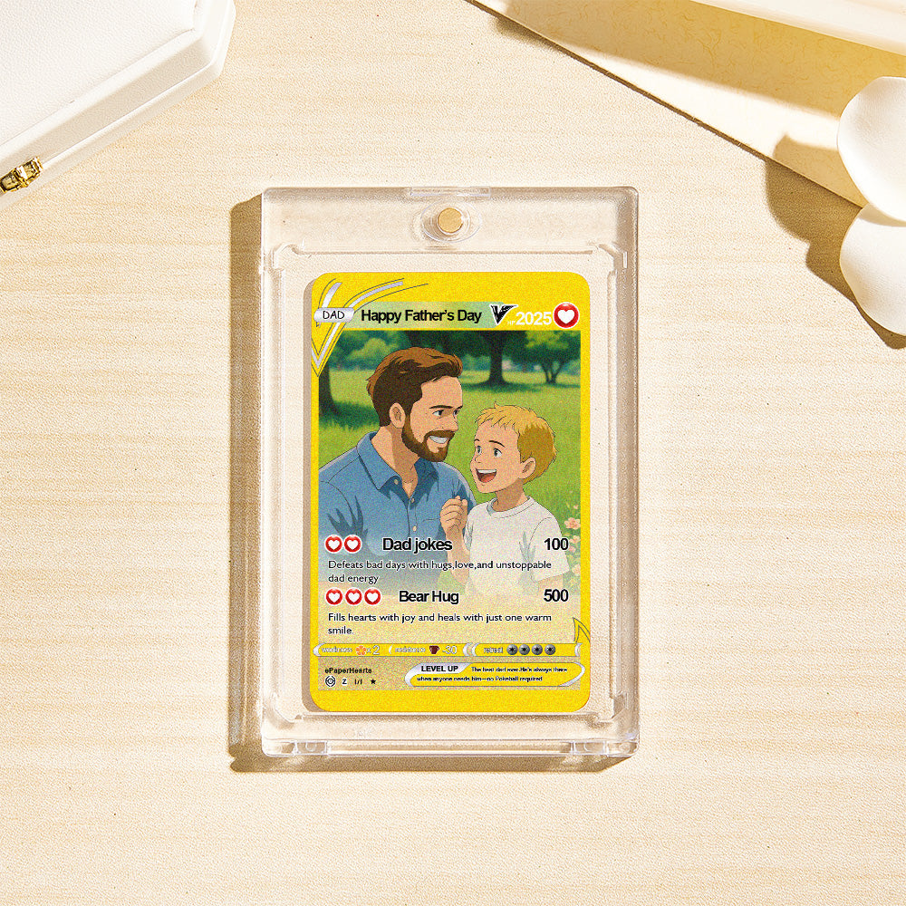 We Choose You Forever Custom Poke Card Fathers Day Gift For Poke Loving Dads Gift For Dad