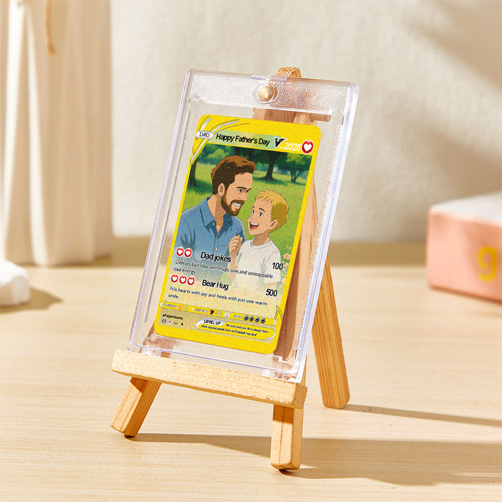 Custom Poke Card, Gift For dad, Father's Day Gift, Custom Poke Present