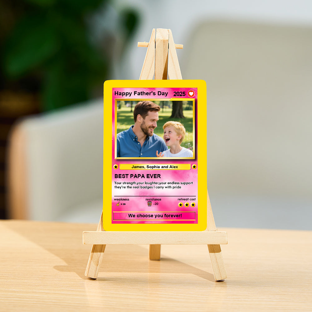 We Choose You Forever Custom Poke Card Fathers Day Gift For Poke Loving Dads Gift For Dad